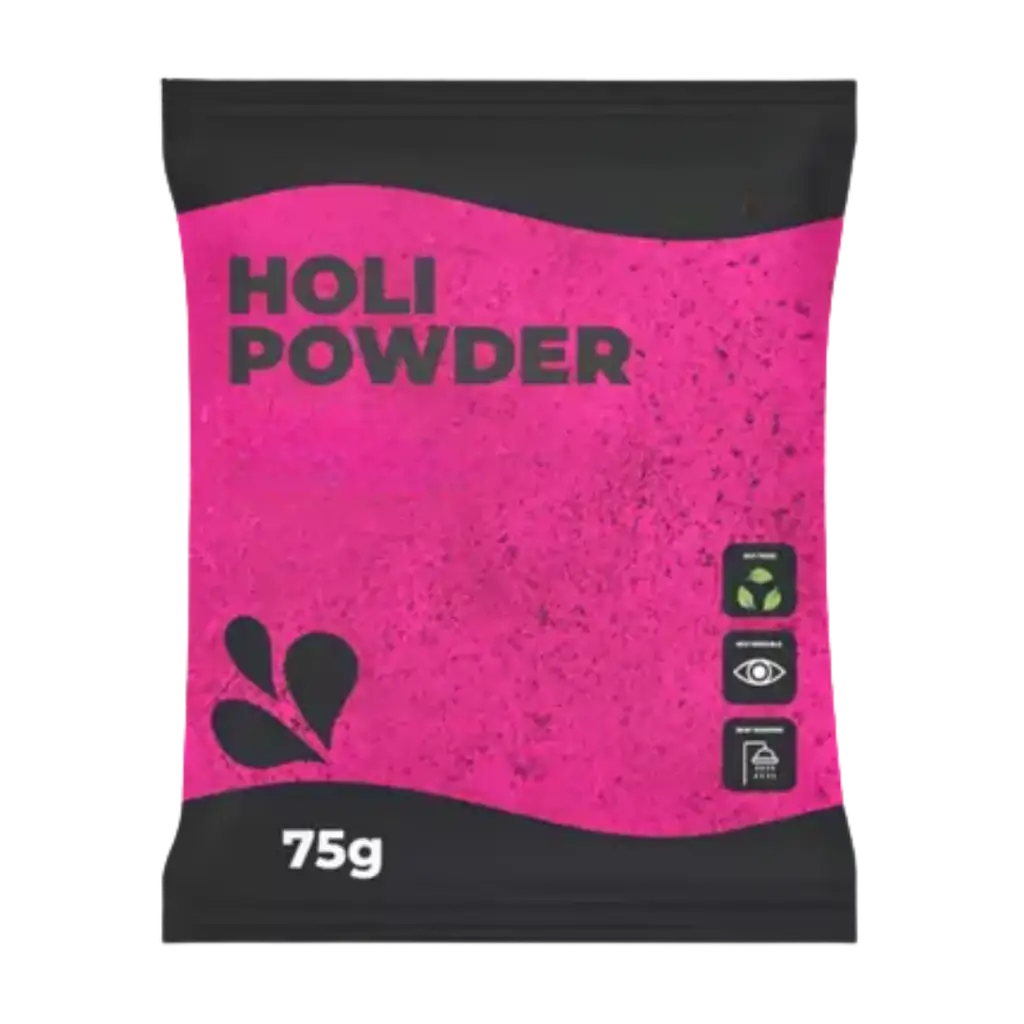 Holi-Pulver ROSA – Beutel à 75 Gramm