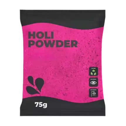Holi-Pulver ROSA – Beutel à 75 Gramm