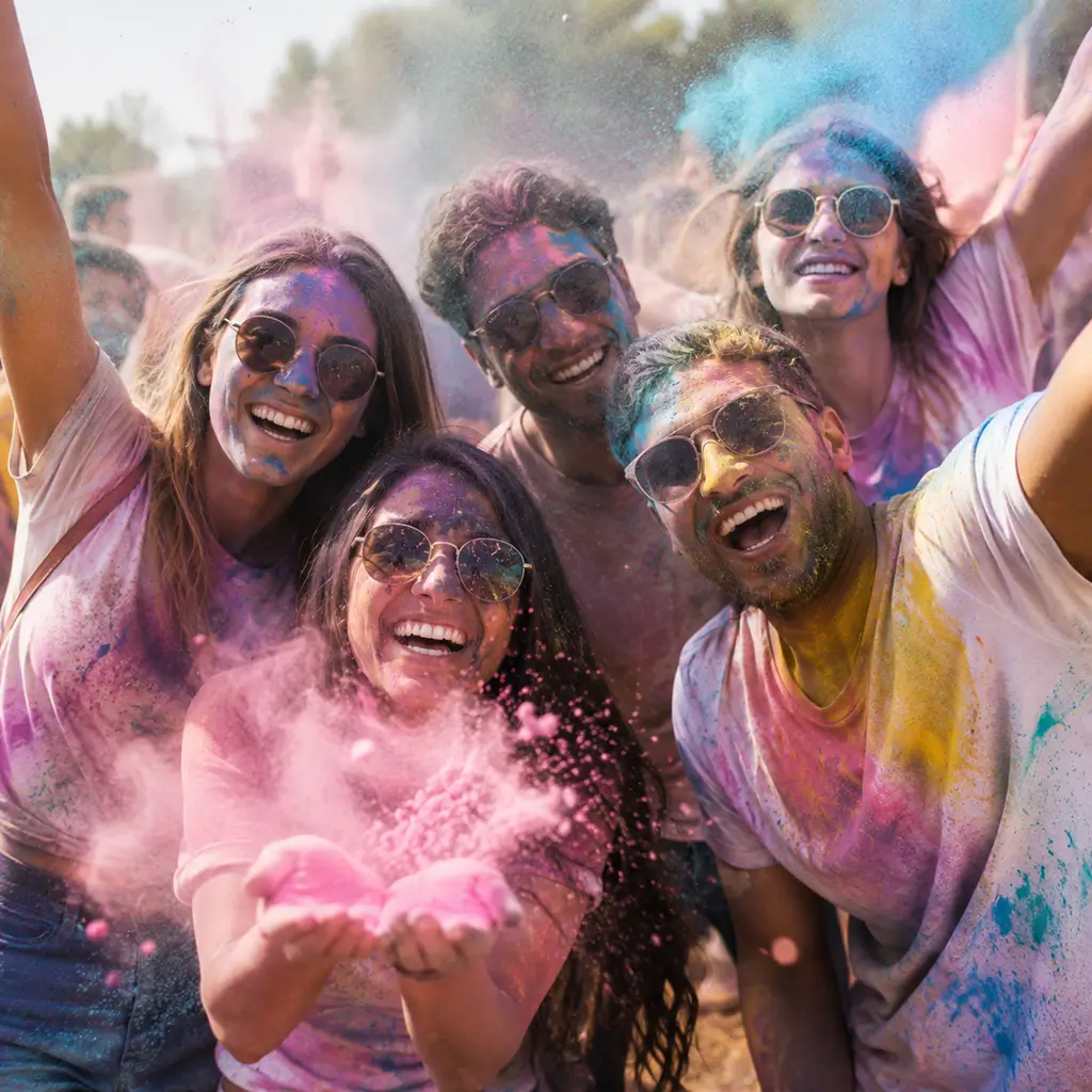 Holi-Pulver WEISS – Beutel à 75 Gramm