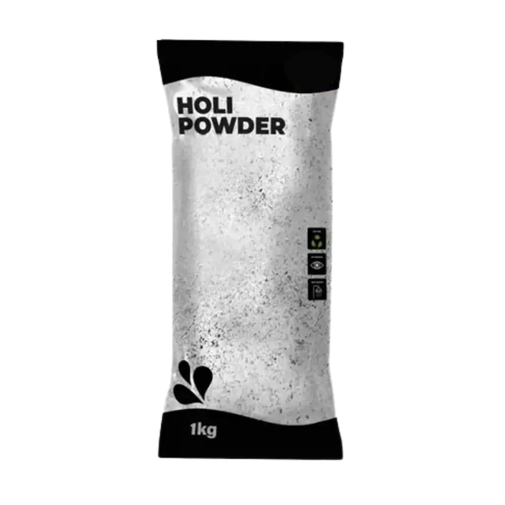 Weißes Holi-Pulver – 1-kg-Beutel