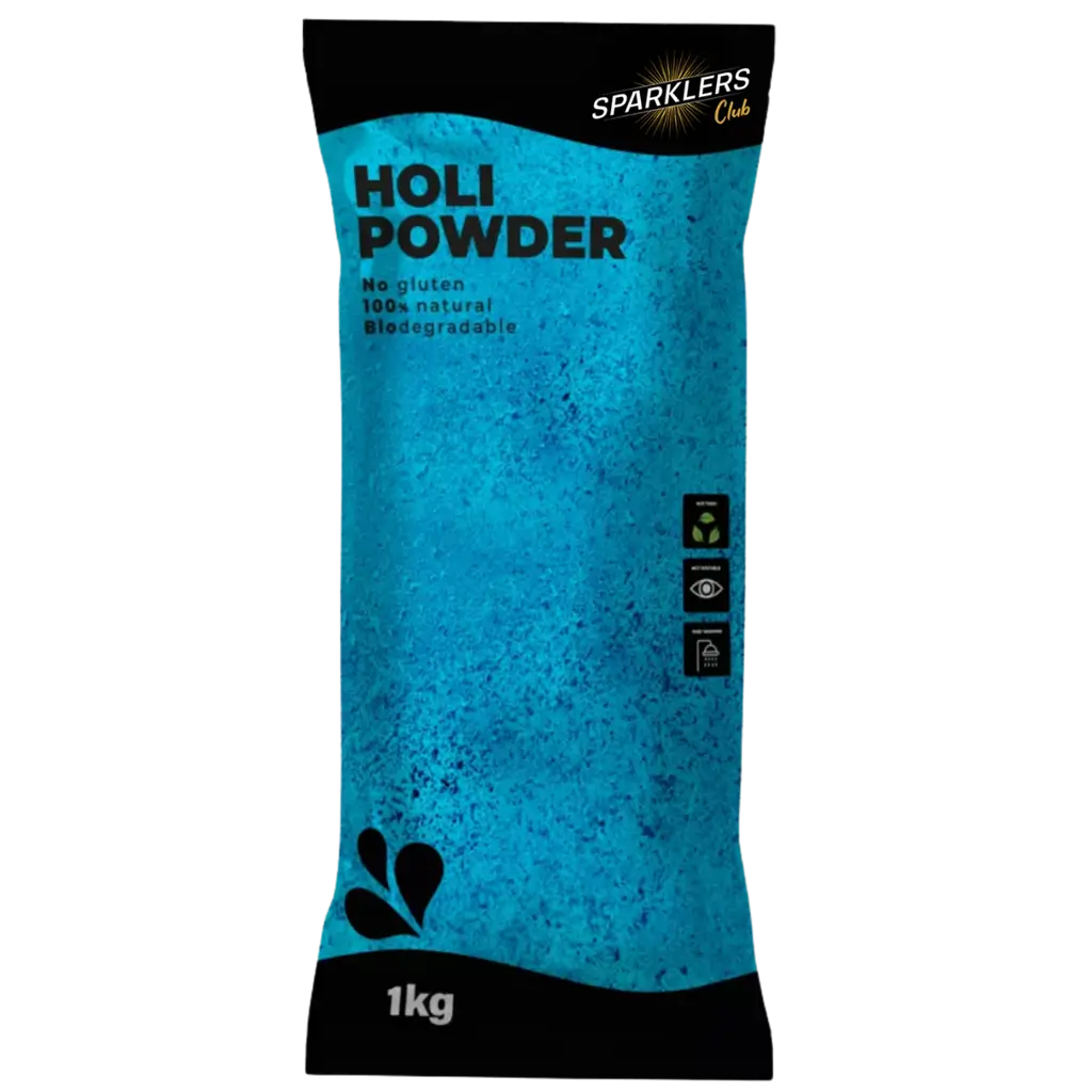 Holi-Pulver, blau – 1-kg-Beutel