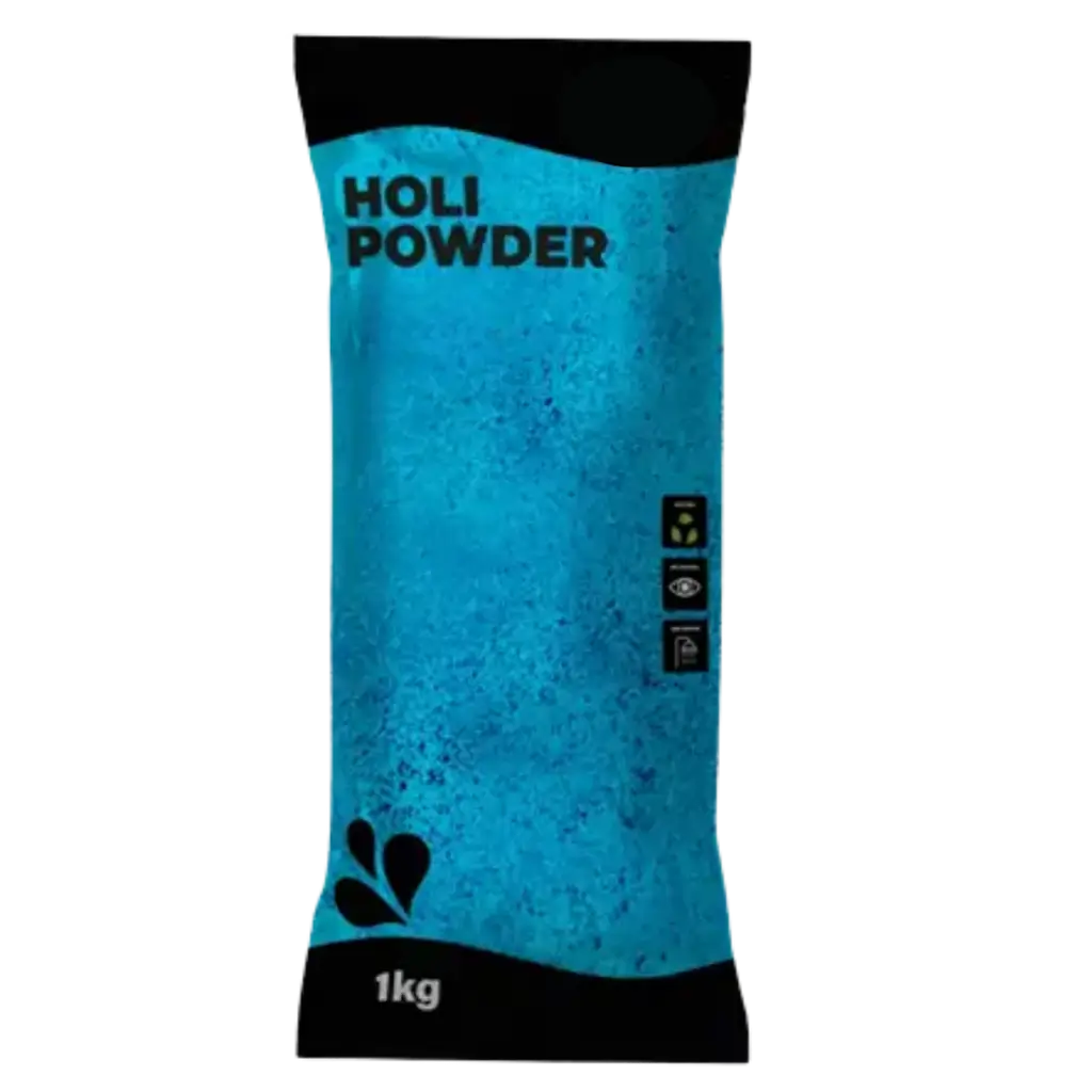 Holi-Pulver, blau – 1-kg-Beutel
