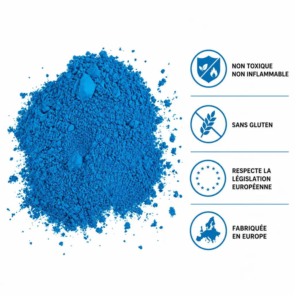 Holi-Pulver, blau – 1-kg-Beutel