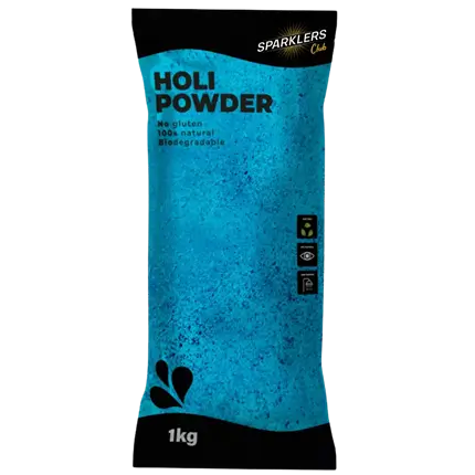 Holi-Pulver, blau – 1-kg-Beutel