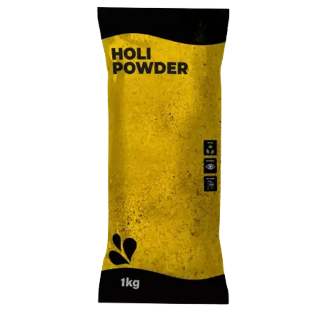 Gelbes Holi-Pulver – 1-kg-Beutel