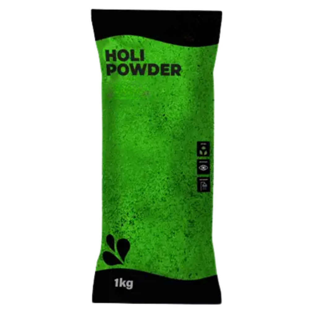 Grünes Holi-Pulver – 1-kg-Beutel