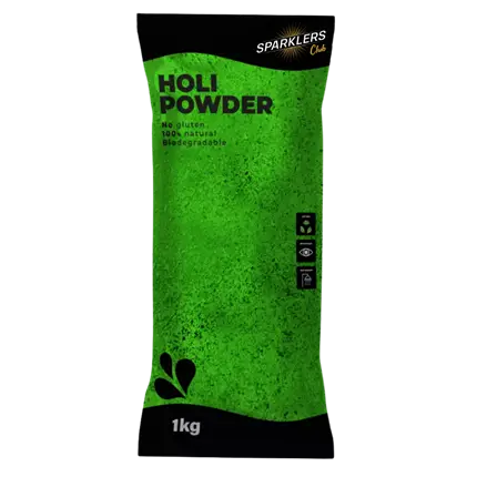 Grünes Holi-Pulver – 1-kg-Beutel