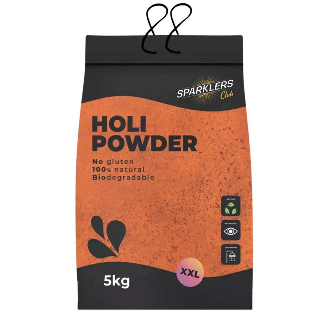 Holi-Pulver ORANGE – 5-kg-Beutel