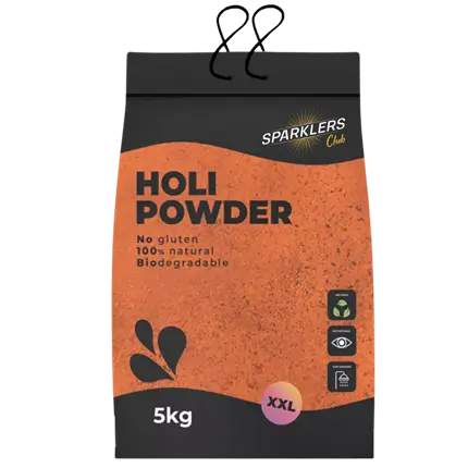 Holi-Pulver ORANGE – 5-kg-Beutel