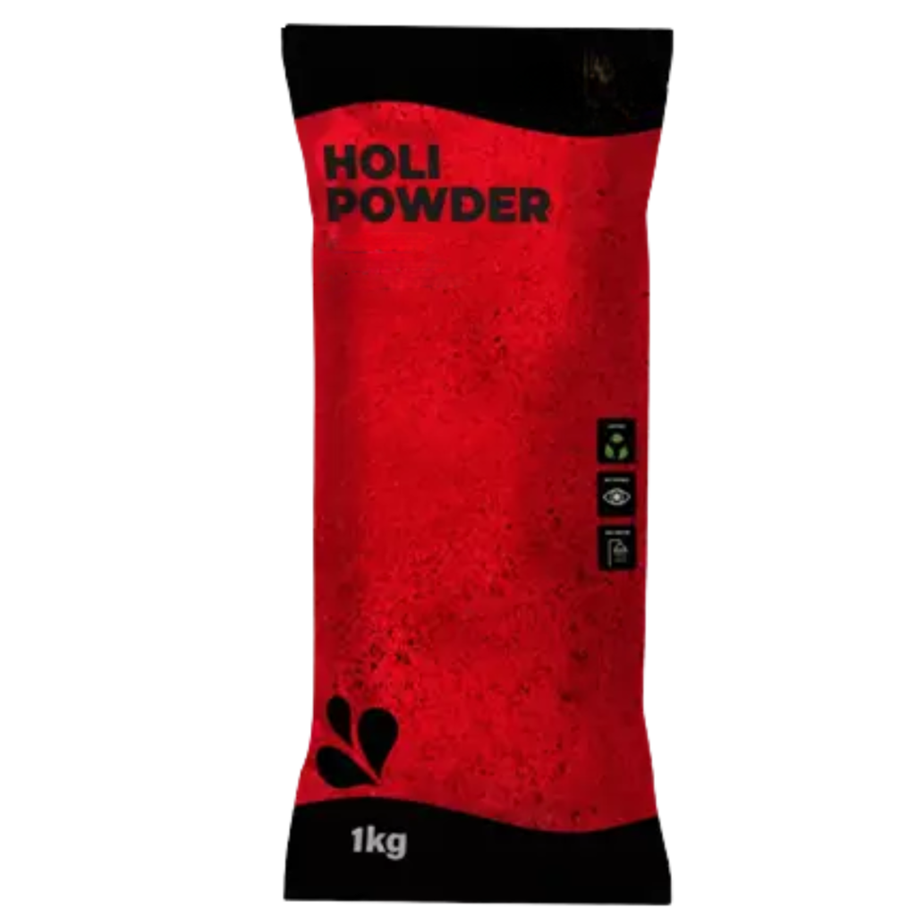 Rotes Holi-Pulver – 1-kg-Beutel