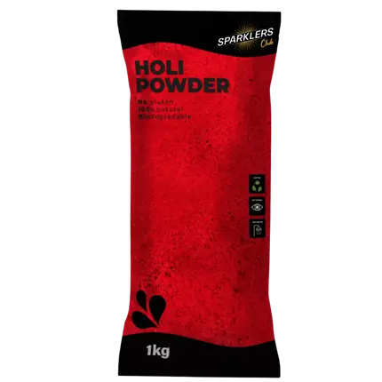 Rotes Holi-Pulver – 1-kg-Beutel