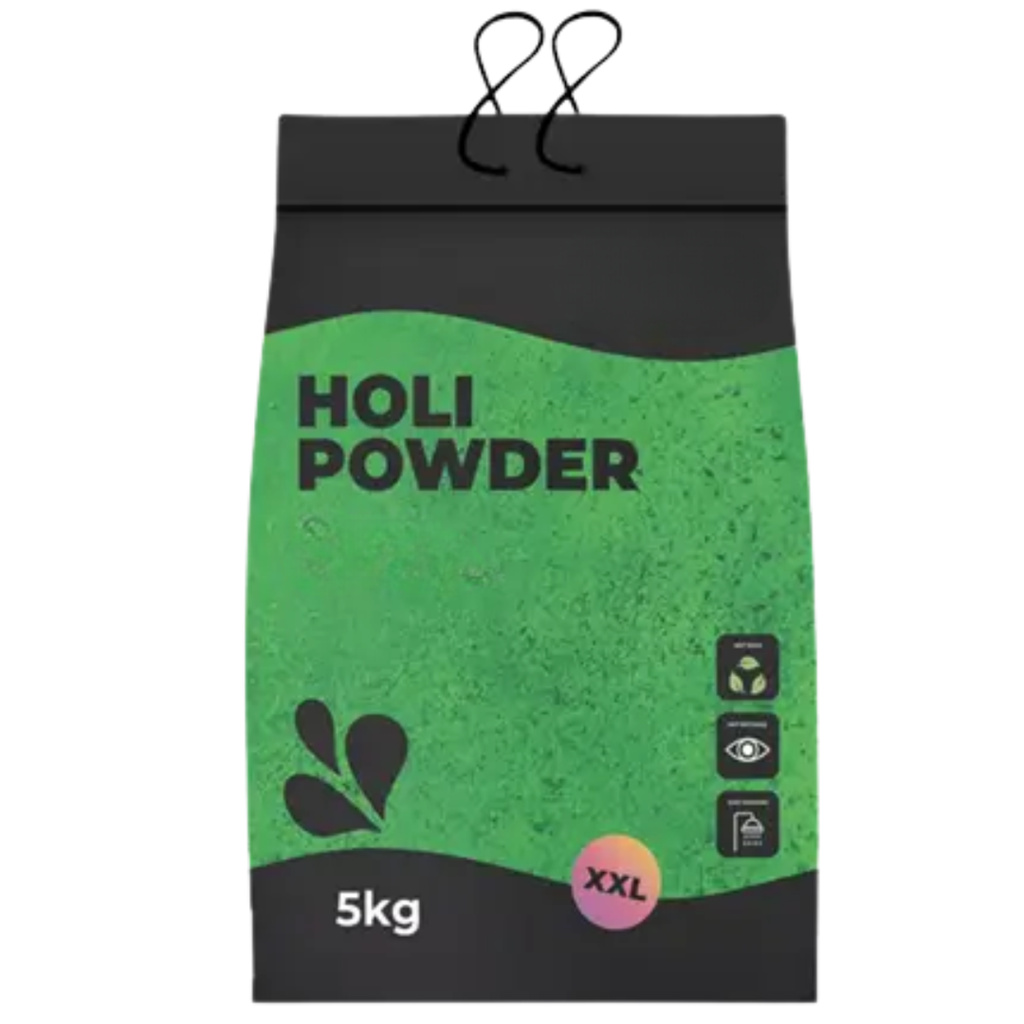 Holi-Pulver GRÜN – 5-kg-Beutel