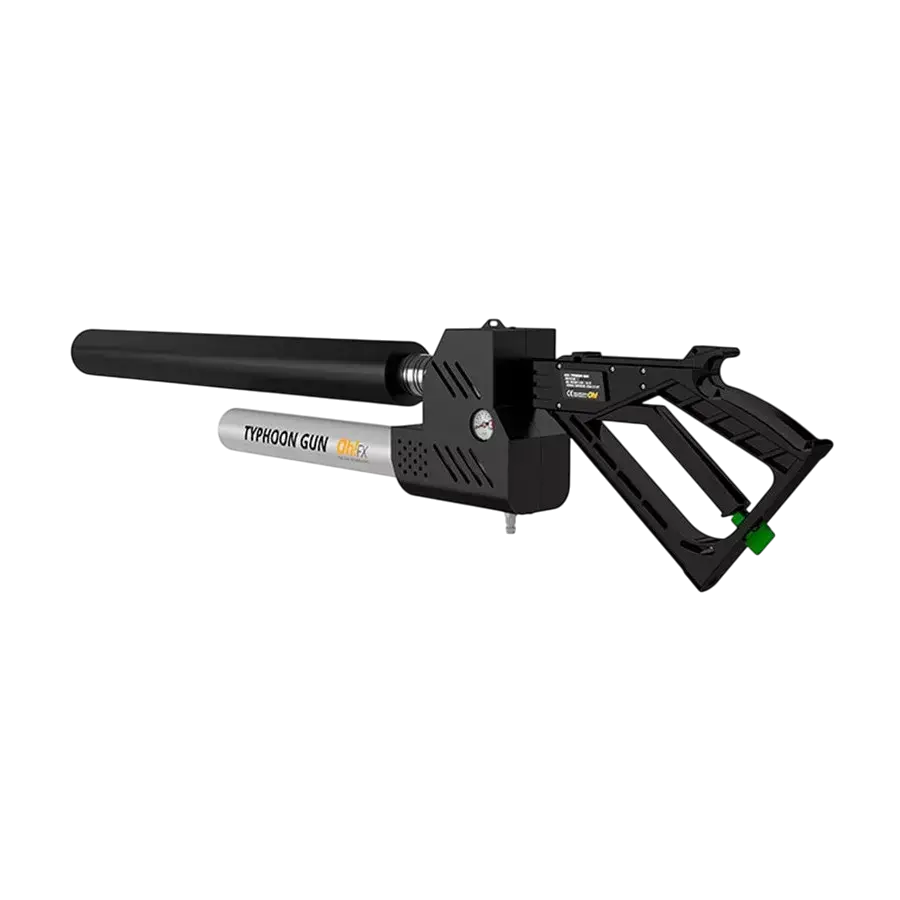 OhFx® TYPHOON GUN – Pistole für T-Shirts, Konfetti und Holi-Pulver
