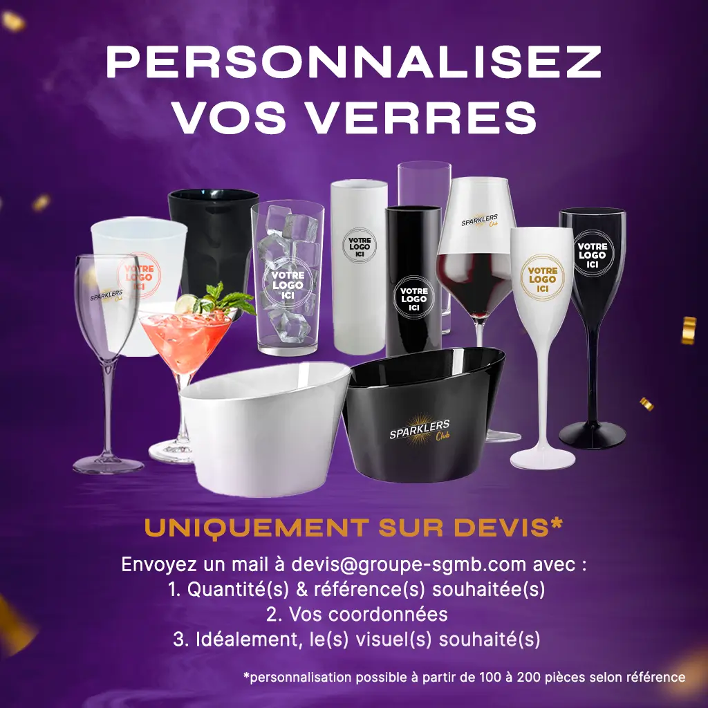 50er-Pack Ecocup-Becher, Fassungsvermögen 25 cl (33 cl randvoll), wiederverwendbar – Typ „Demi“, Saft, Softdrinks