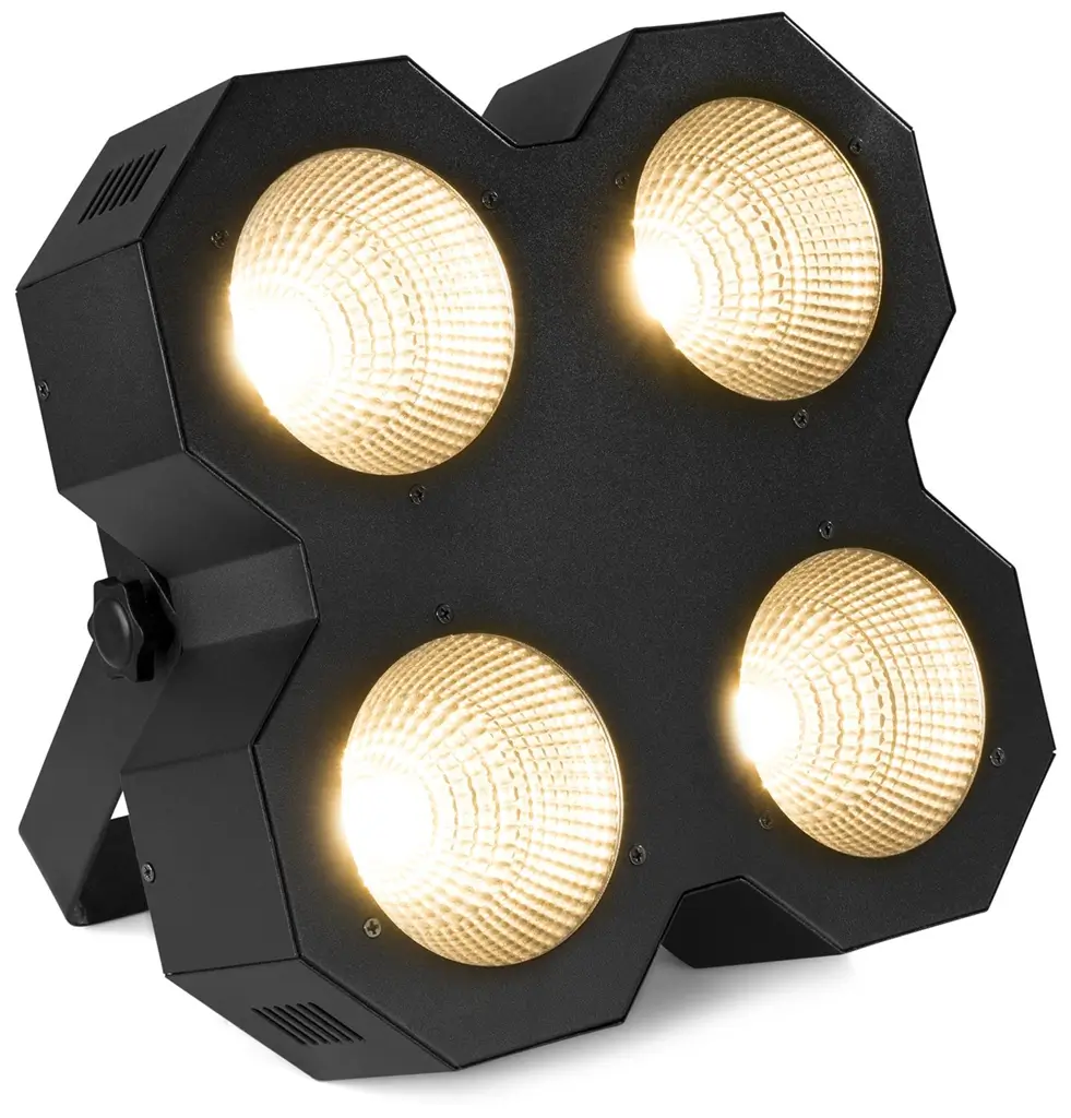 Bühnenblinder mit 4 × 50-W-COB-LEDs, warmweiß – SB400 – beamZ