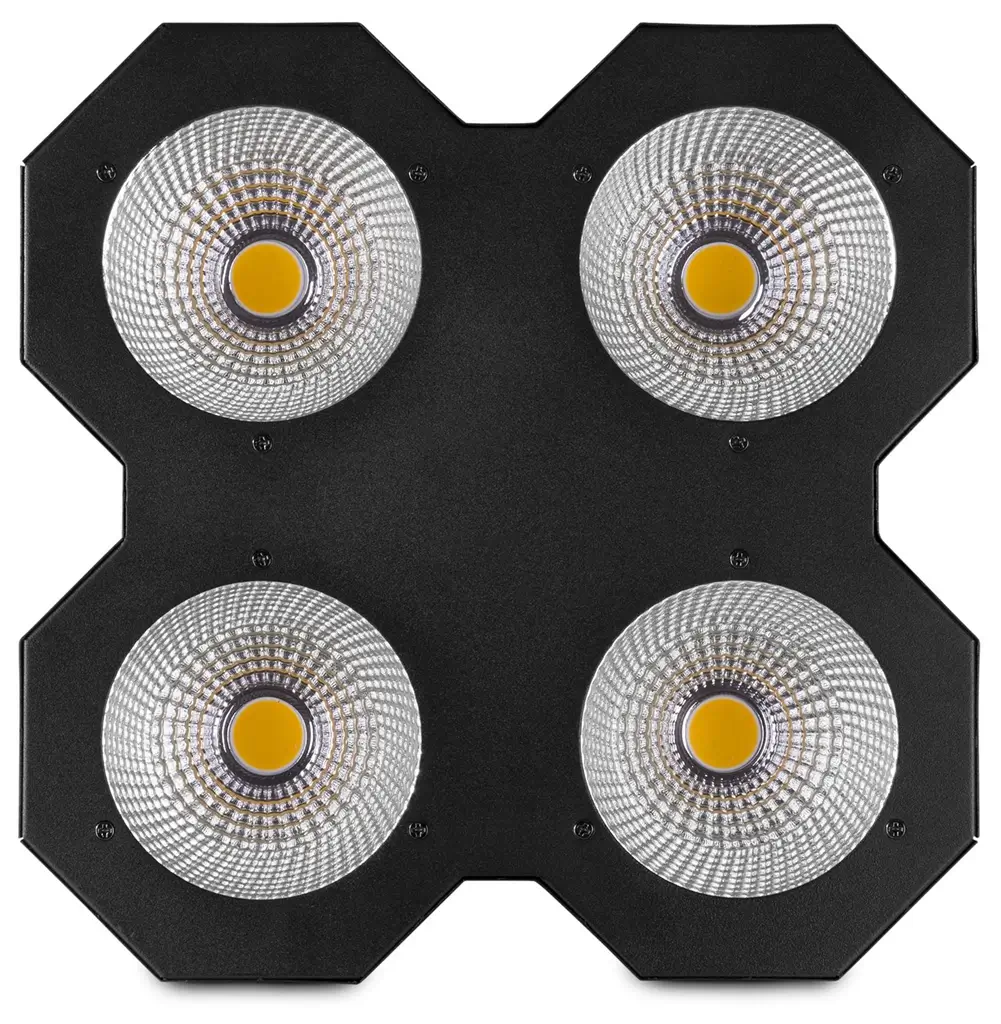 Bühnenblinder mit 4 × 50-W-COB-LEDs, warmweiß – SB400 – beamZ