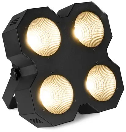 Bühnenblinder mit 4 × 50-W-COB-LEDs, warmweiß – SB400 – beamZ