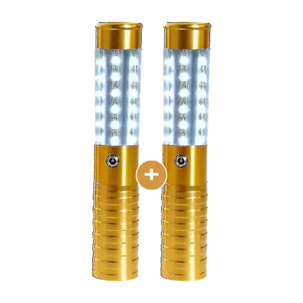 2er-Set LED-Flaschenstäbe V.I.P. Gold