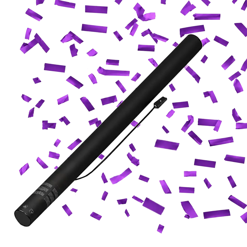 Elektrische Konfettikanone, 80 cm – Violett
