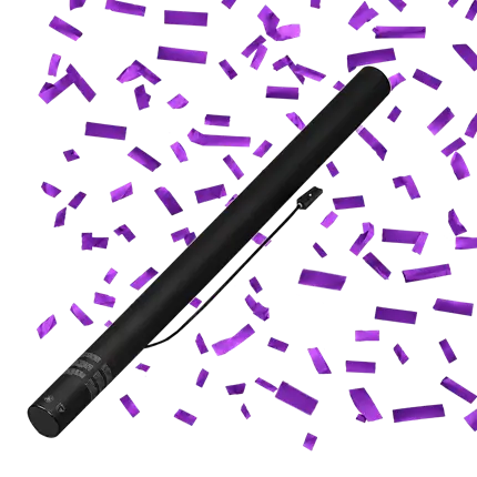 Elektrische Konfettikanone, 80 cm – Violett