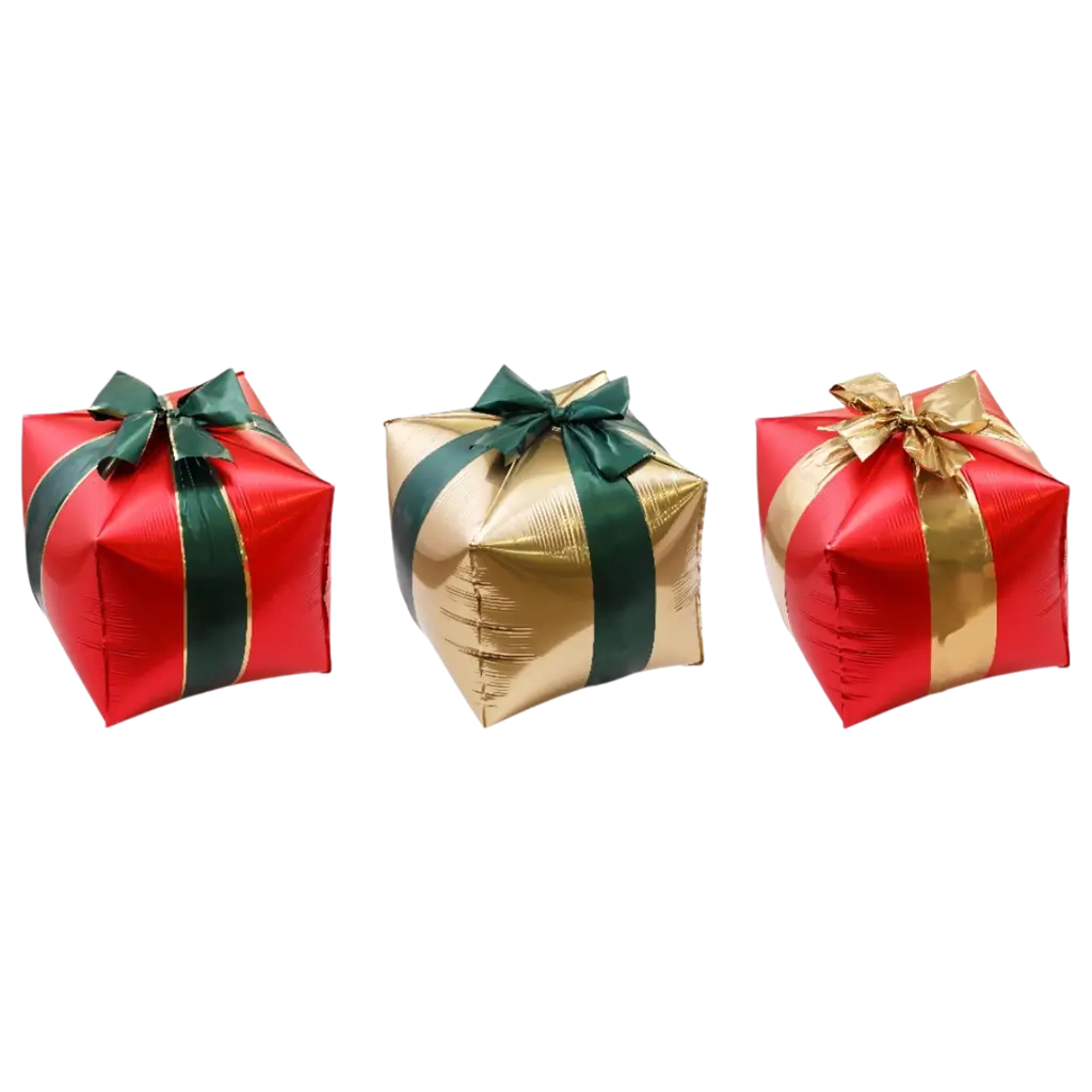 3er-Set Aluminium-Luftballons als Weihnachtsgeschenk – Weihnachtsdekoration