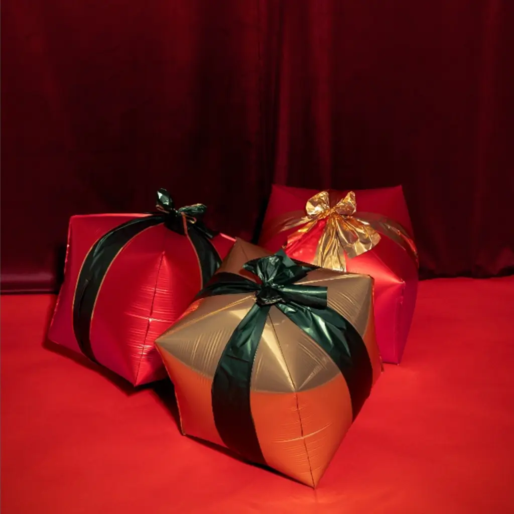 3er-Set Aluminium-Luftballons als Weihnachtsgeschenk – Weihnachtsdekoration