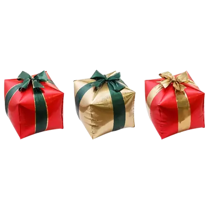 3er-Set Aluminium-Luftballons als Weihnachtsgeschenk – Weihnachtsdekoration