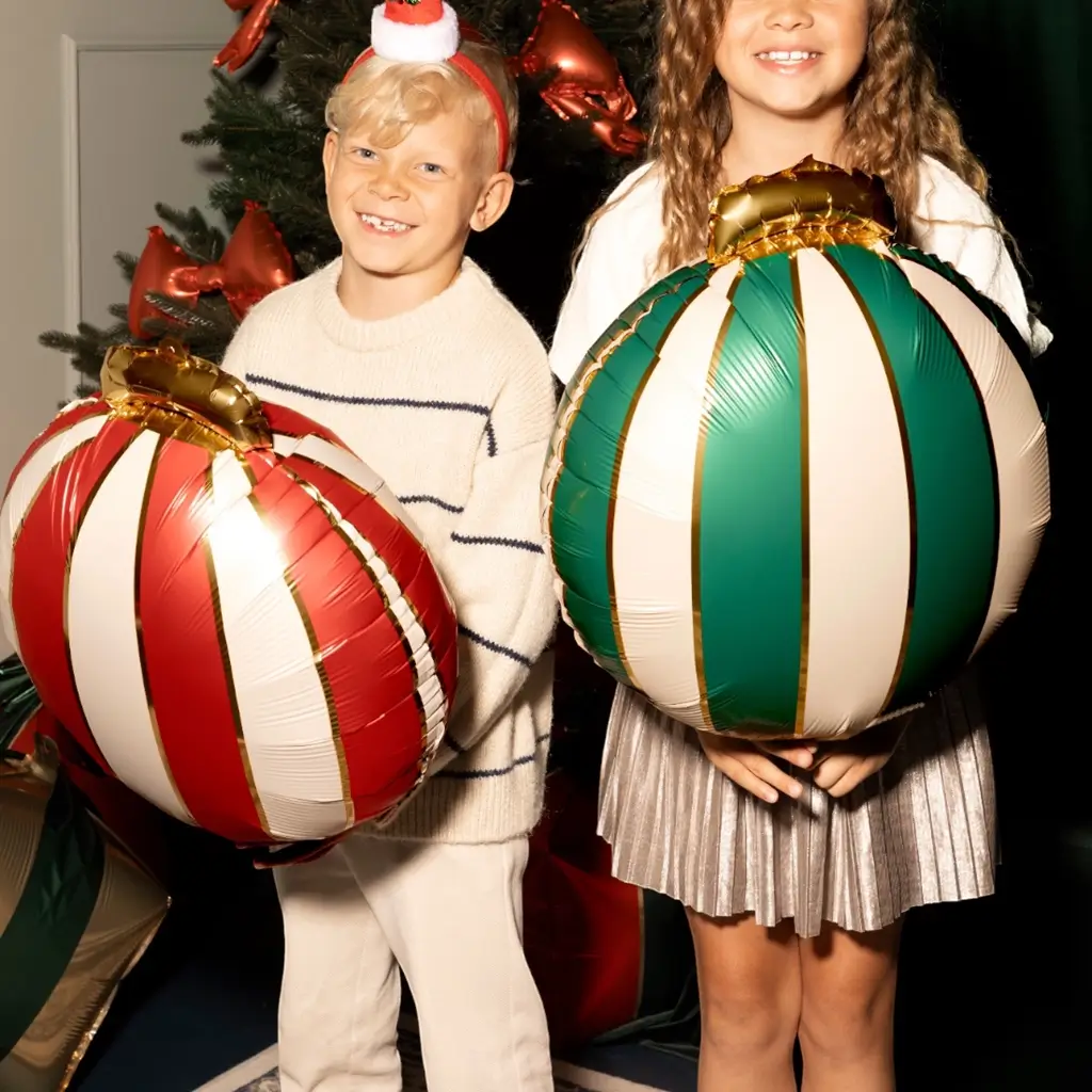3er-Set Aluminium-Weihnachtskugeln – Weihnachtsdekoration