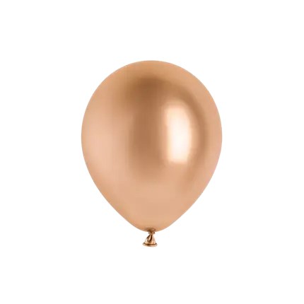 10er-Pack glänzende Metallic-Luftballons in Roségold