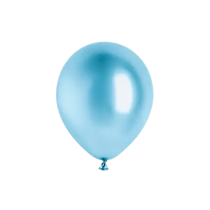 10er-Pack glänzende Metallic-Luftballons in Blau