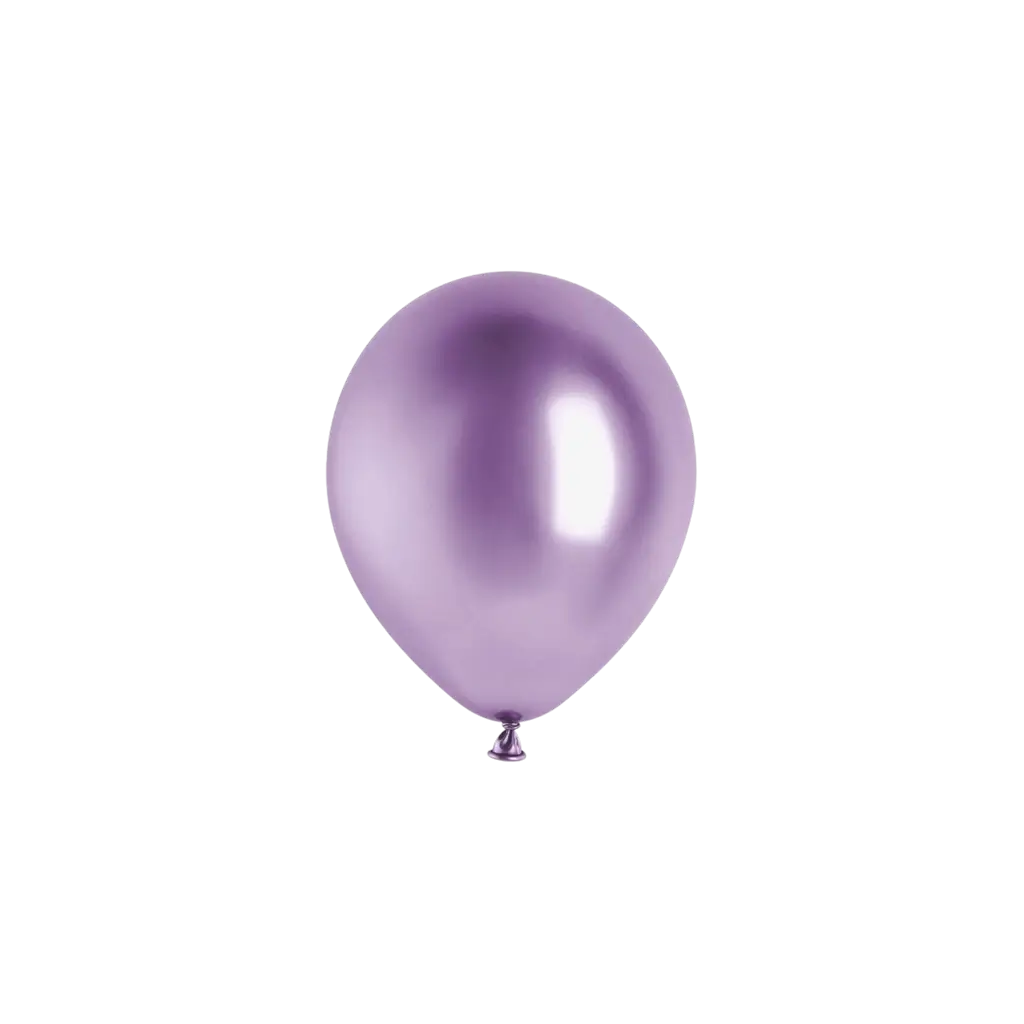 50er-Pack glänzende violette Metallic-Luftballons, Ø 12 cm