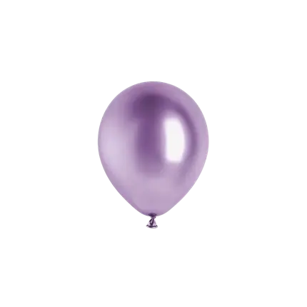 50er-Pack glänzende violette Metallic-Luftballons, Ø 12 cm