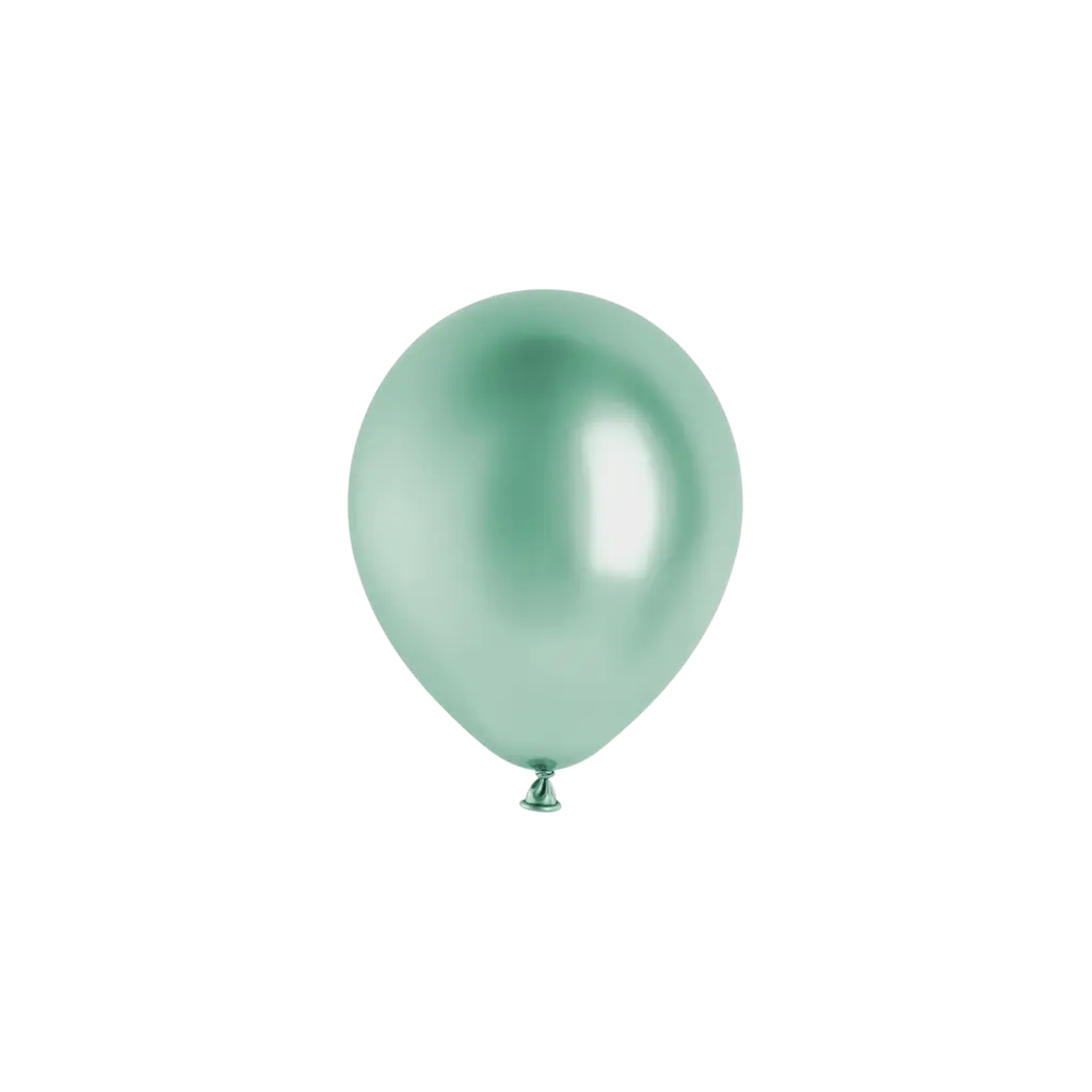 50er-Pack glänzende Metallic-Luftballons in Flaschengrün, Ø 12 cm