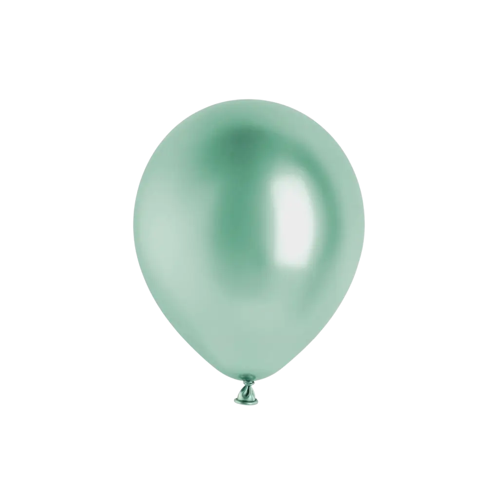 50er-Pack glänzende Metallic-Luftballons in Flaschengrün