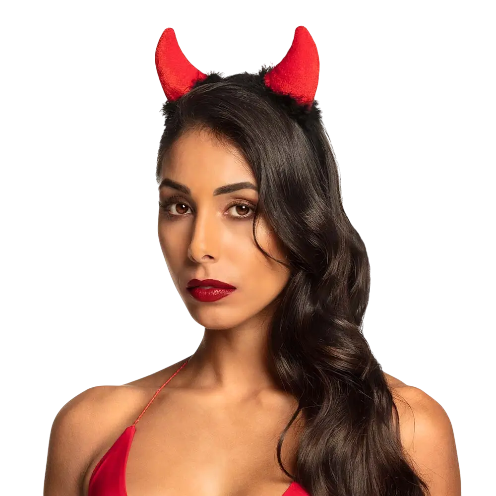 Stirnband mit Teufelshörnern – Halloween-Accessoire