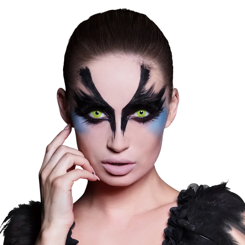 Kontaktlinsen „Raben-Gelbe Augen“ – Halloween-Kontaktlinsen