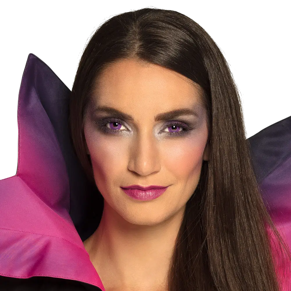 Violette Gothic-Kontaktlinsen – Halloween-Kontaktlinsen
