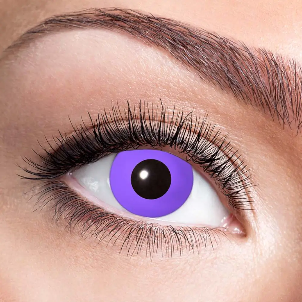 Violette Gothic-Kontaktlinsen – Halloween-Kontaktlinsen