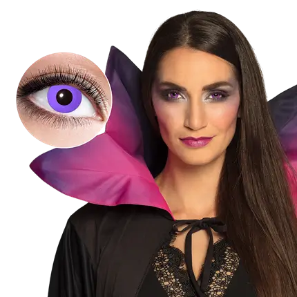 Violette Gothic-Kontaktlinsen – Halloween-Kontaktlinsen