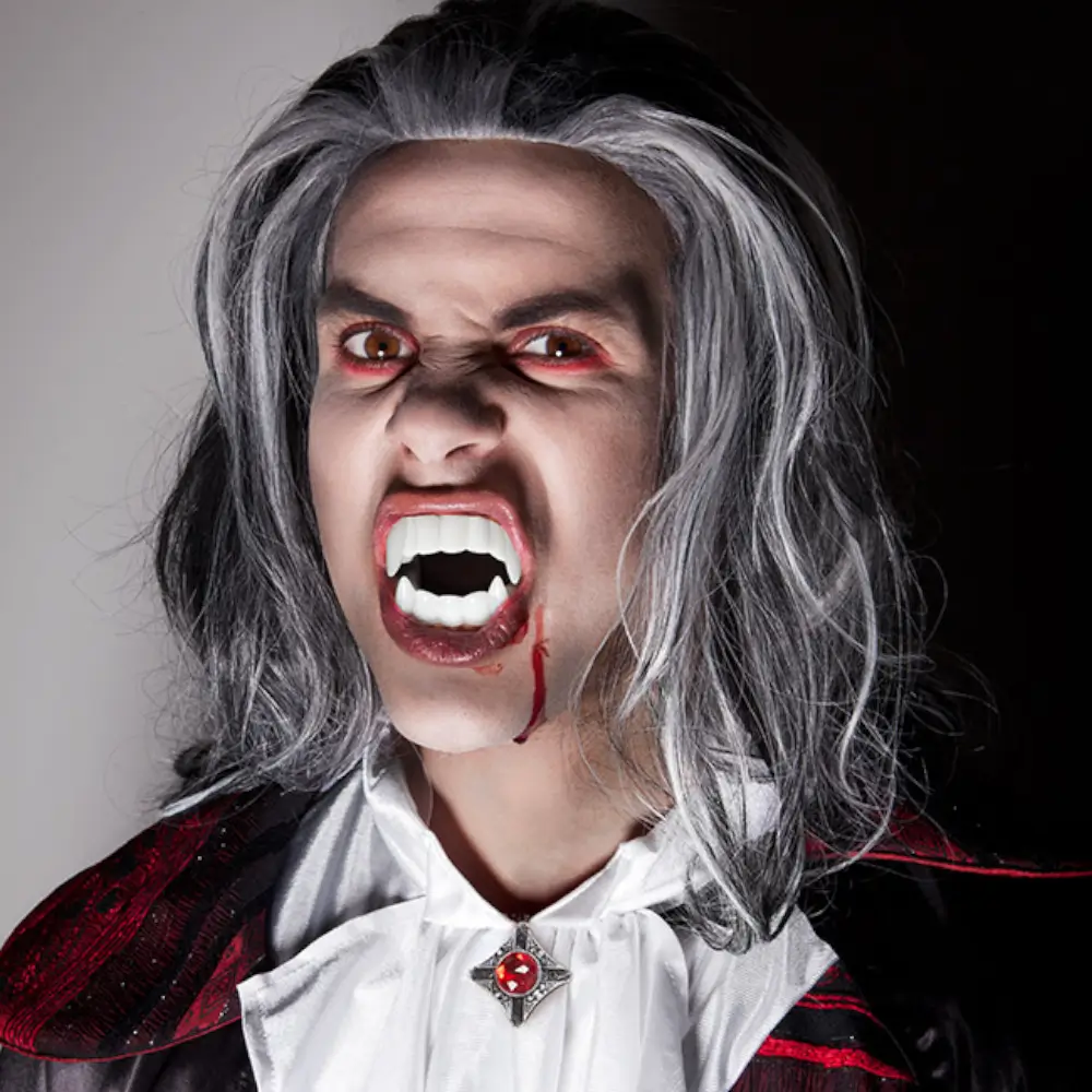 Vampir-Set – Vampirzähne und Kunstblut 11 ml