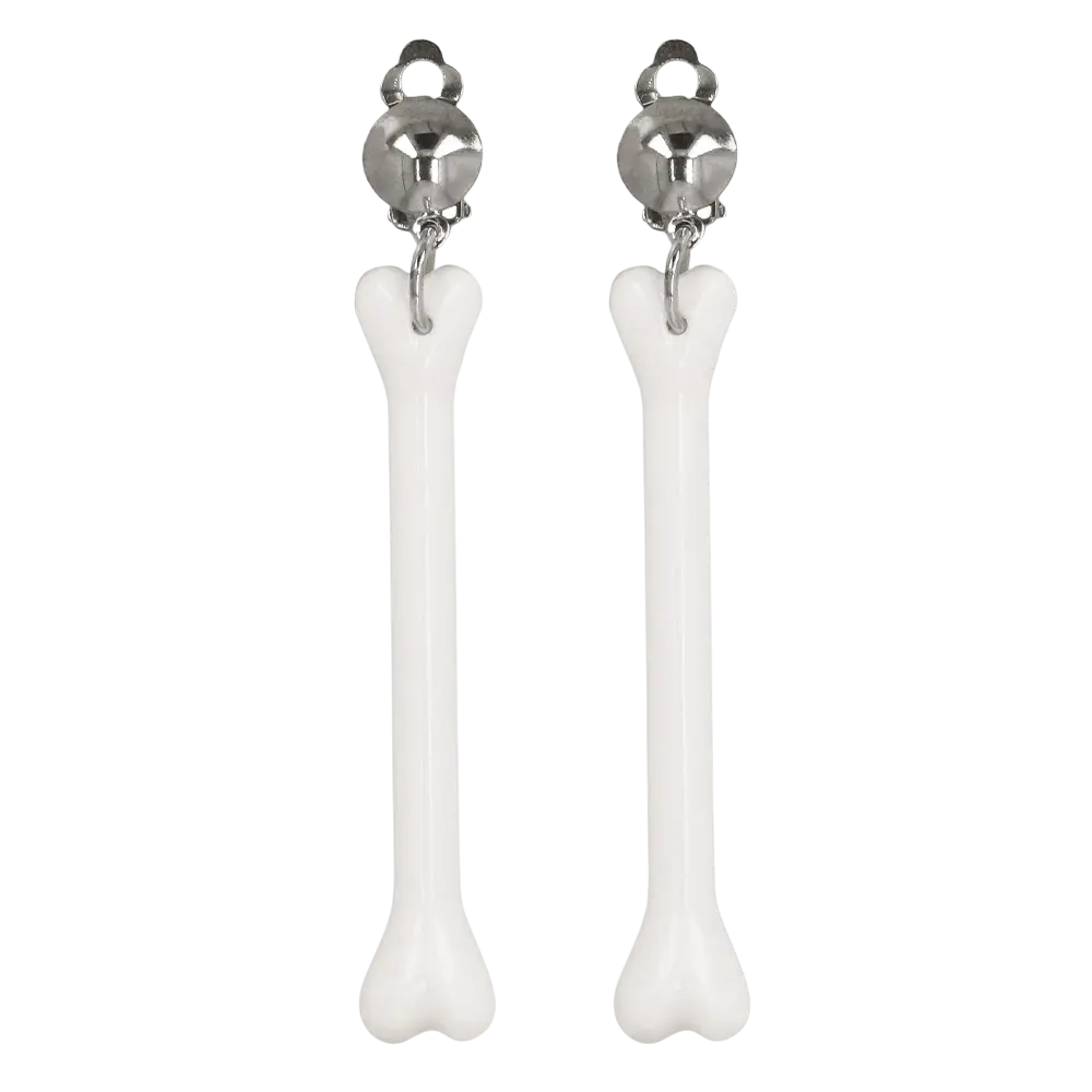 Ohrhänger in Knochenform – Höhlenfrau