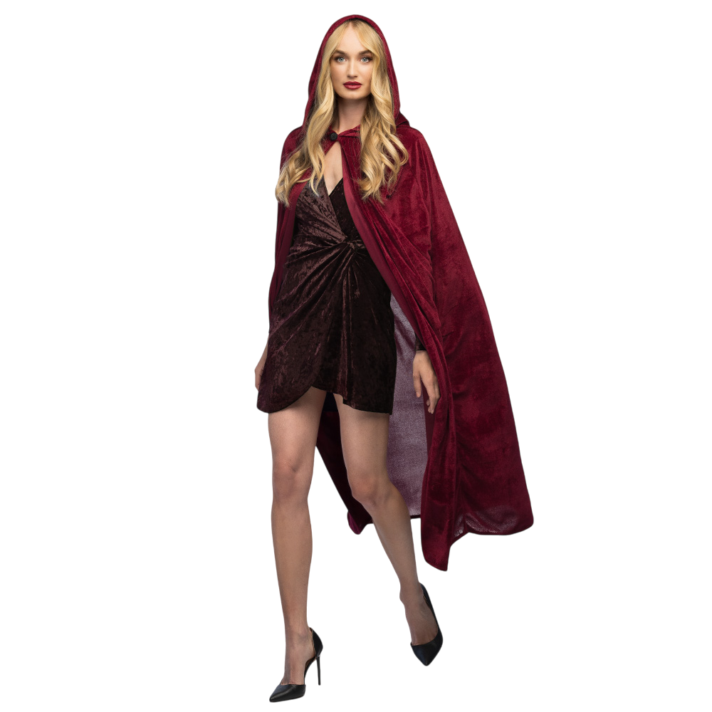 Roter Umhang Bordeaux 170 cm – Halloween-Kostüm
