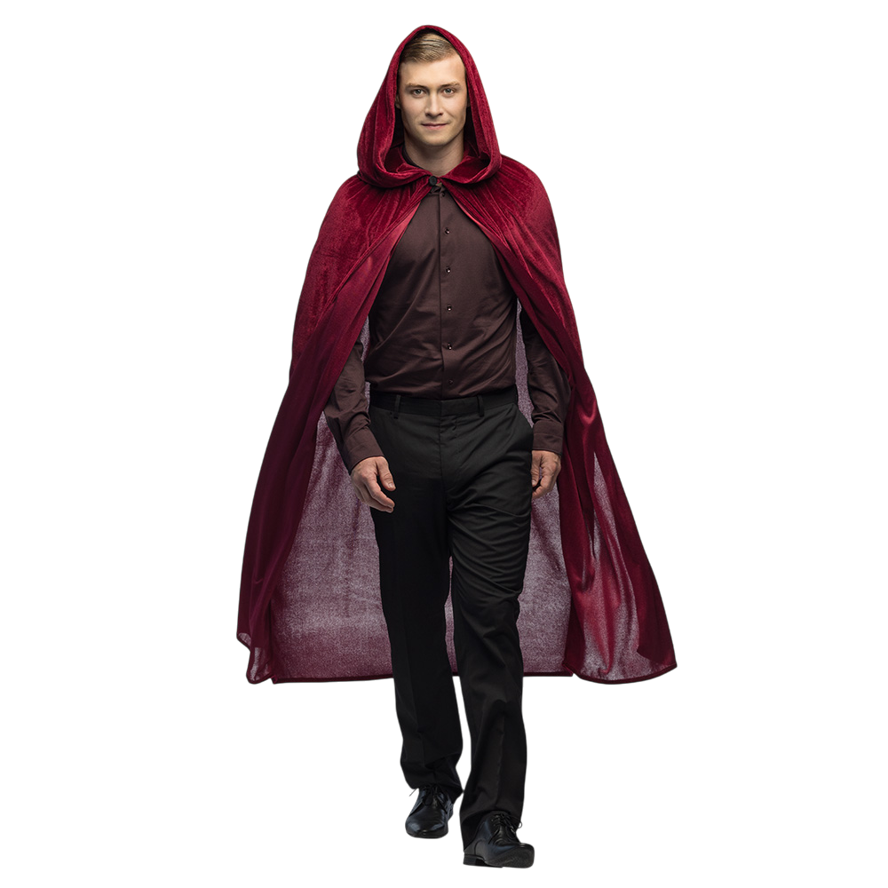 Roter Umhang Bordeaux 170 cm – Halloween-Kostüm