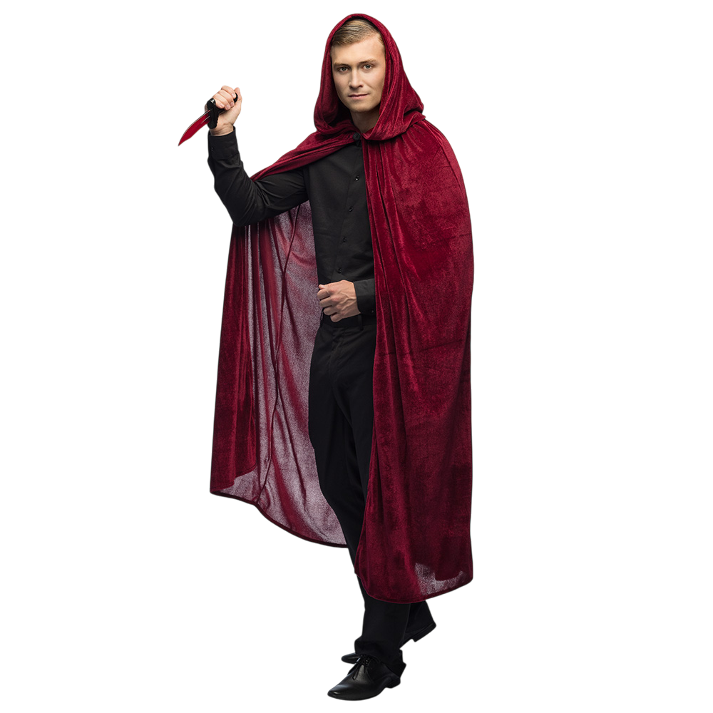 Roter Umhang Bordeaux 170 cm – Halloween-Kostüm