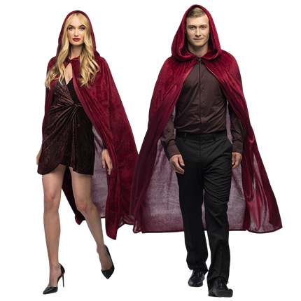 Roter Umhang Bordeaux 170 cm – Halloween-Kostüm
