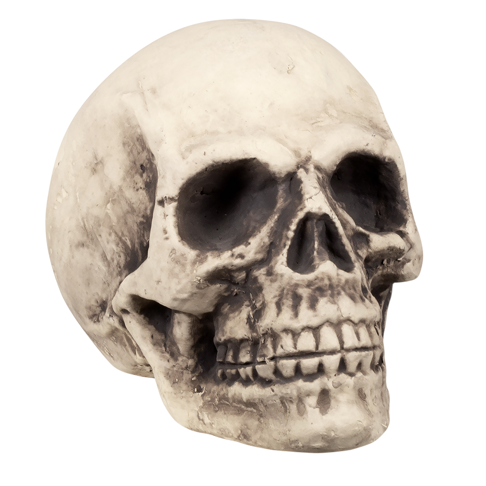 Riesiger Totenkopf 27 x 27 x 38 cm – Halloween-Dekoration