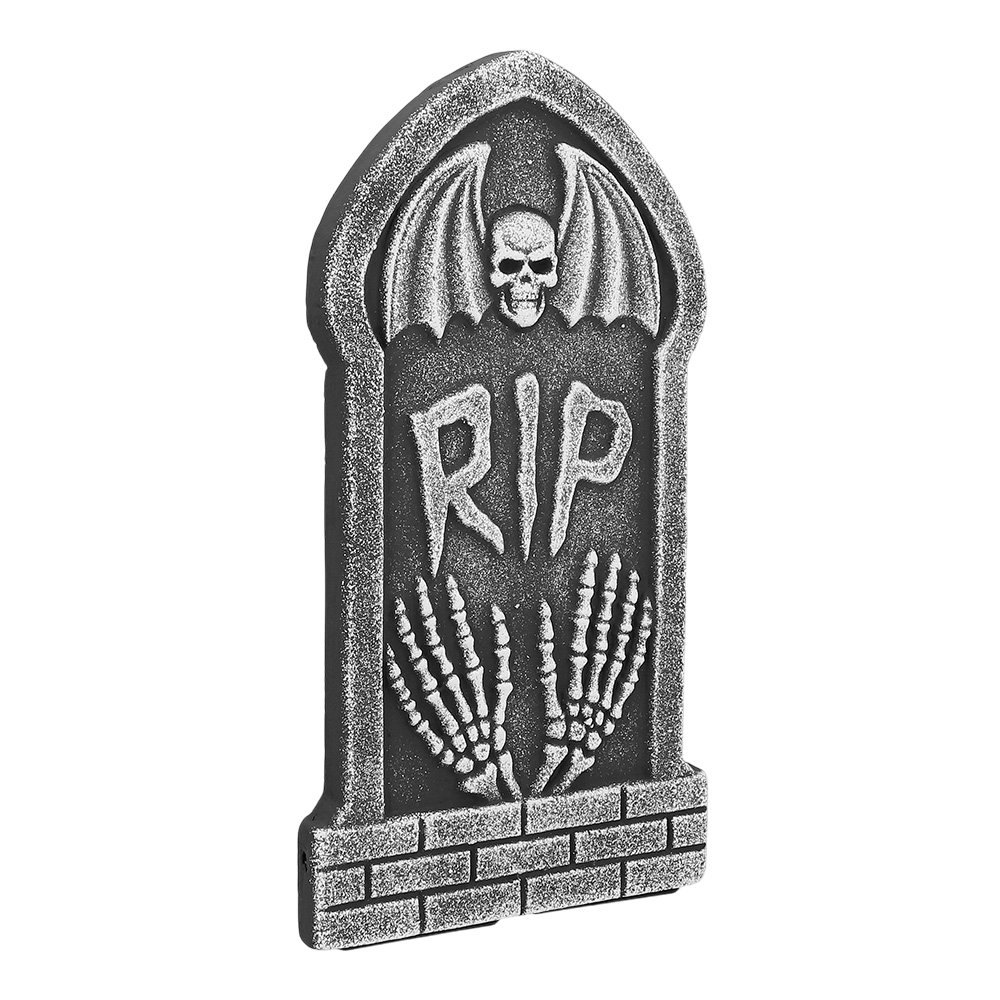 4er-Set Grabsteine „RIP“ 41 x 20 cm – Halloween-Dekoration
