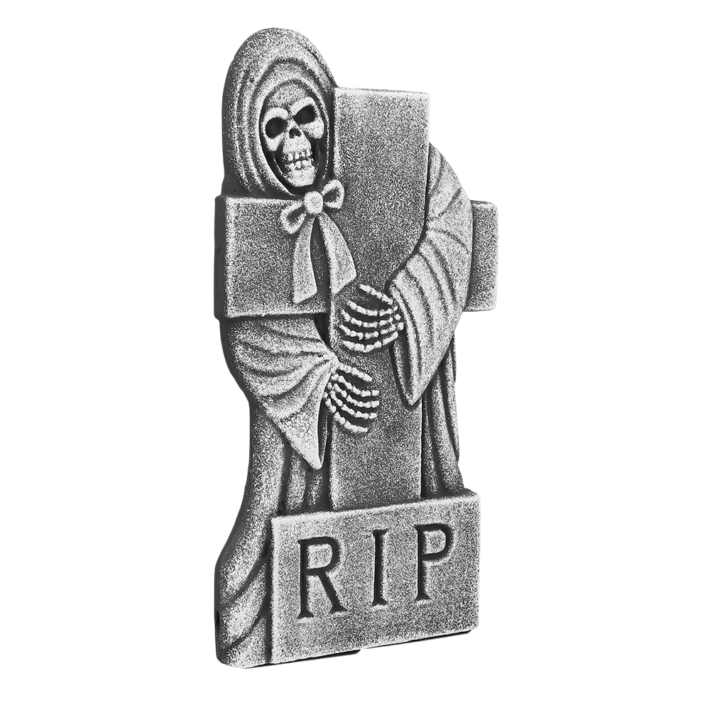 4er-Set Grabsteine „RIP“ 41 x 20 cm – Halloween-Dekoration