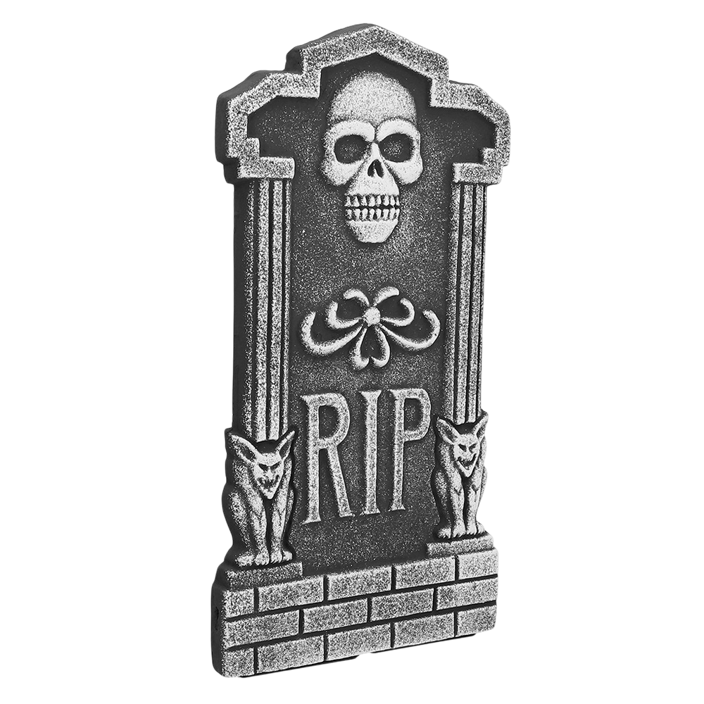 4er-Set Grabsteine „RIP“ 41 x 20 cm – Halloween-Dekoration