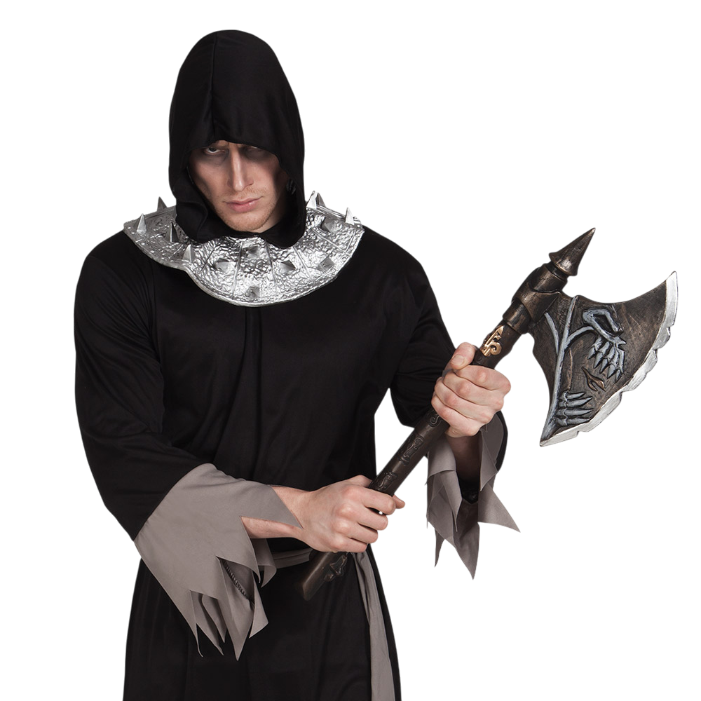 Totenkopf-Axt 68 cm – Halloween-Accessoire